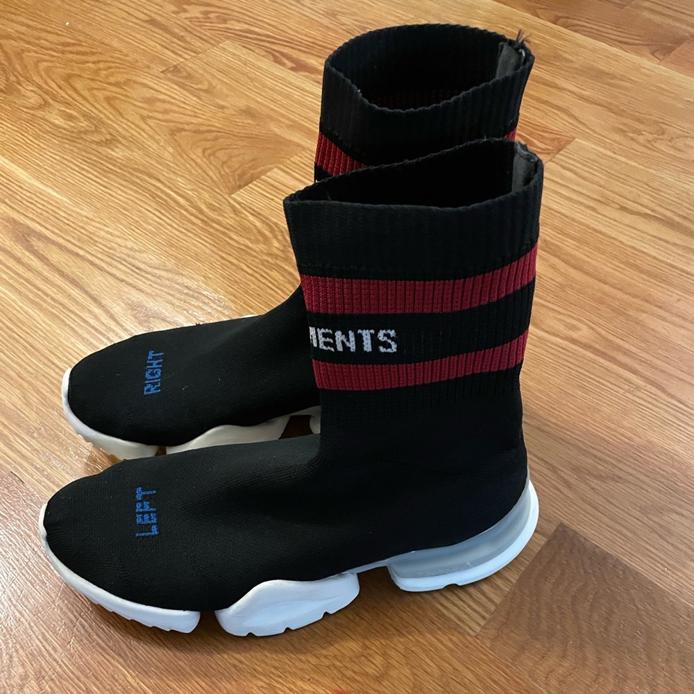 Vetements x Sock Pump High Top 'Black' (USED) no box